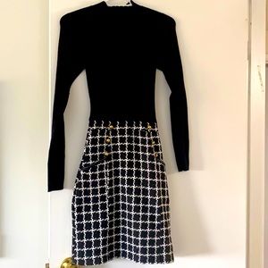 Lipsy London two-in-one dress with textured details